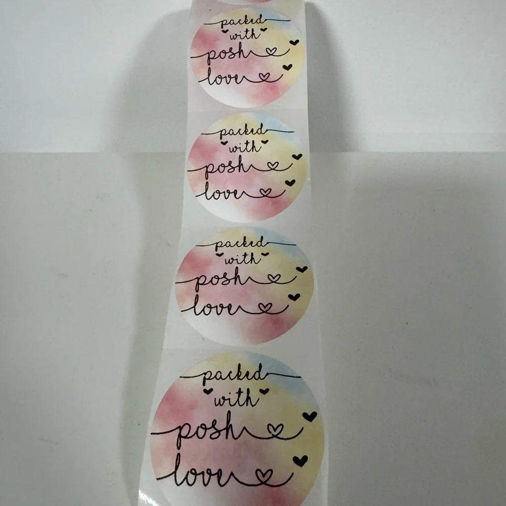 Packed With Posh Love 2” Round Stickers thank you stickers - Picture 3 of 4